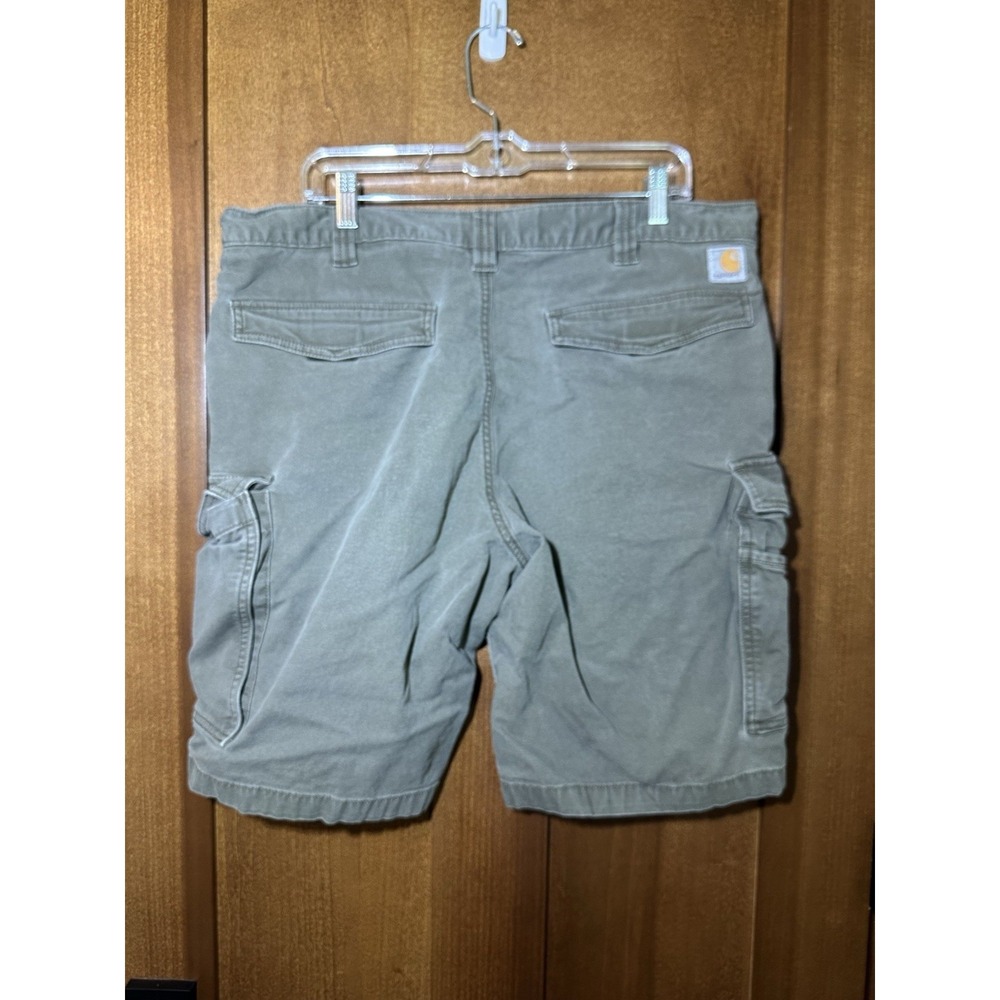 Carhartt Relaxed Fit Cargo Shorts Olive Green Men's Size 36 Utility Workwear